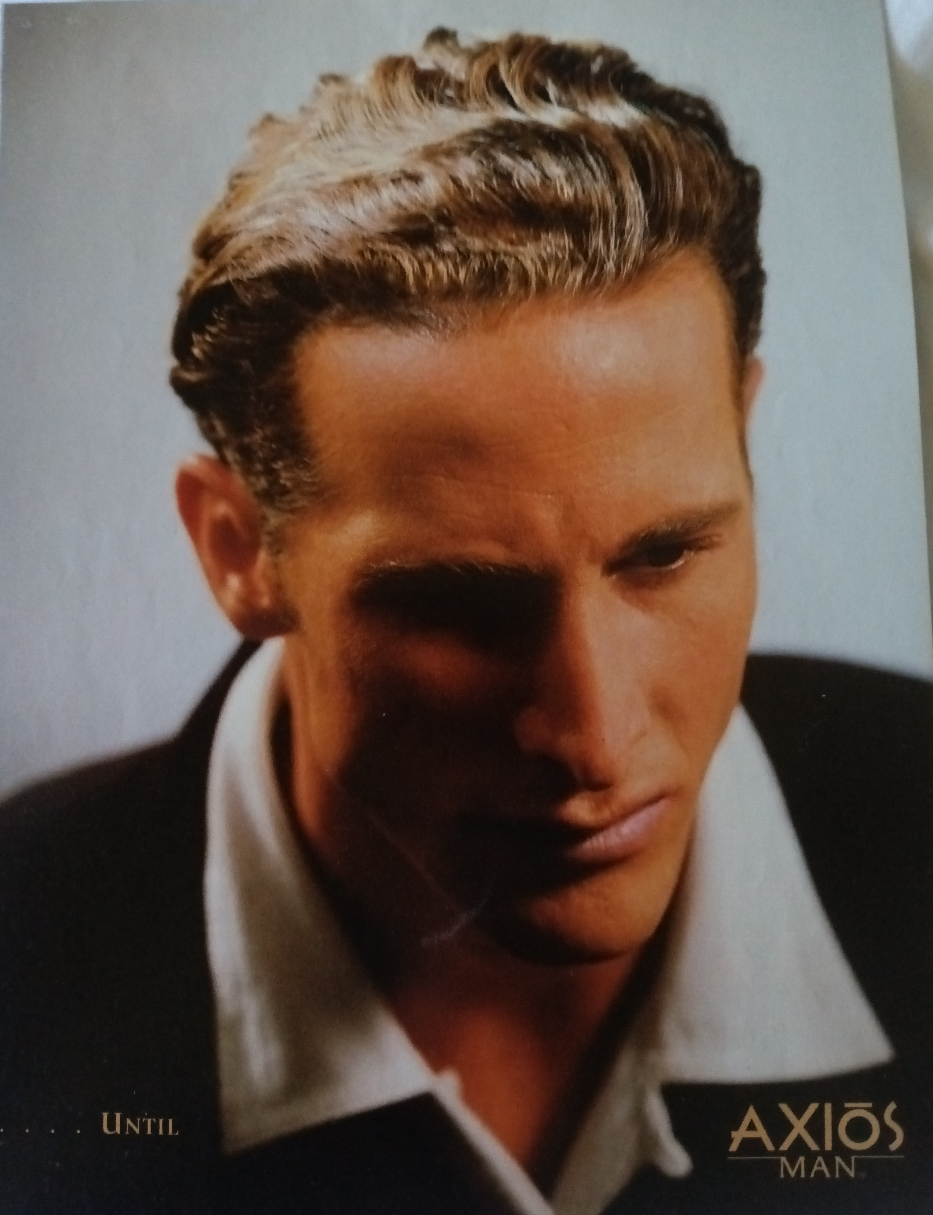 Axios Man 1997 campaign — Brett Salisbury — photograph by Richard Avedon
