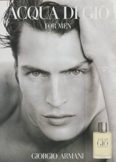 Giorgio Armani Acqua Di Giò 1996 launch campaign — Larry Scott — photograph by Patrick Demarchelier — Pantelleria, Italy