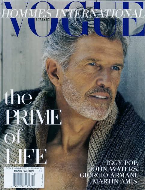 Vogue Hommes International Fall Winter 2010 cover — Matt Norklun — photograph by Bruce Weber