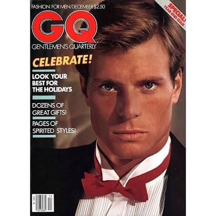 GQ Magazine December 1981 cover — Rick Edwards — photograph by Rico Puhlmann