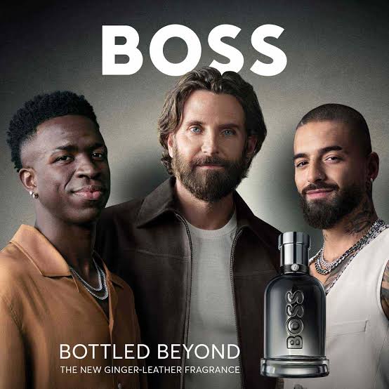 BOSS Bottled Beyond featuring Bradley Cooper, Vinícius Júnior and Maluma 2025 global campaign