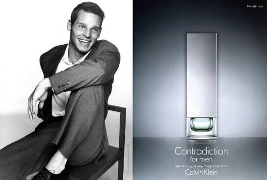 Calvin Klein Contradiction for Men featuring Justin Chambers 1998 global campaign