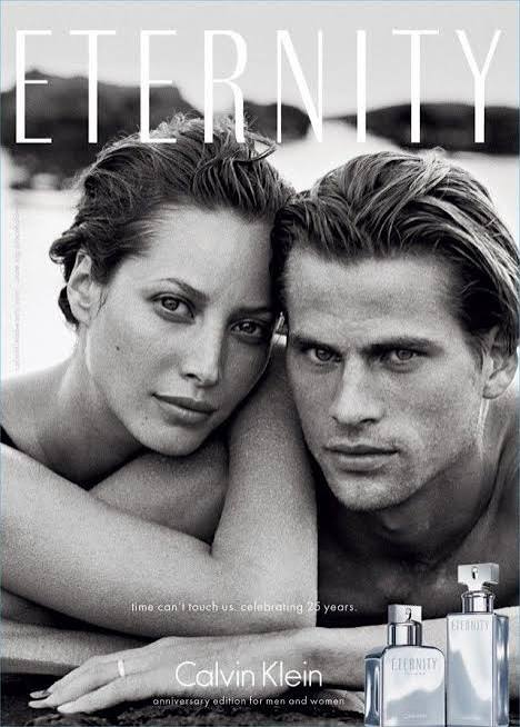 Calvin Klein Eternity featuring Mark Vanderloo and Christy Turlington 1995 global campaign