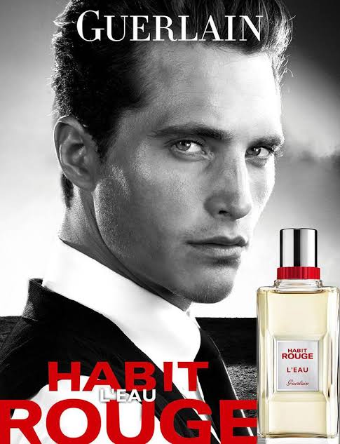 Guerlain Habit Rouge L'Eau featuring Ollie Edwards global campaign